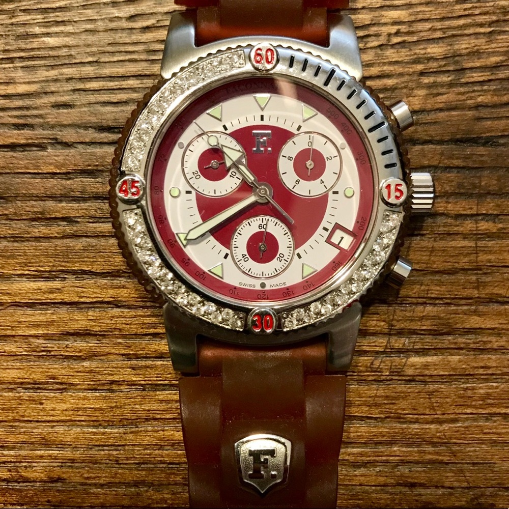 Façonnable Diamond Chronograph Facomarine Watch